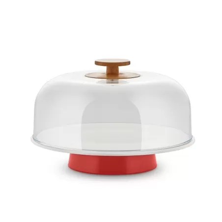 Mattina, Alzata con campana rosso - Alessi