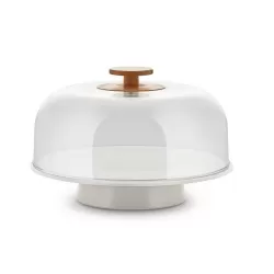 Mattina, Alzata con campana Warm Grey - Alessi