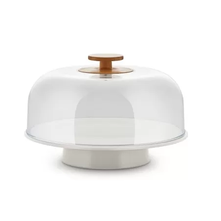 Mattina, Alzata con campana Warm Grey - Alessi