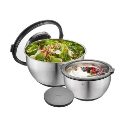 Set ciotola con coperchio anti schizzi muovo, 2 pezzi - Gefu