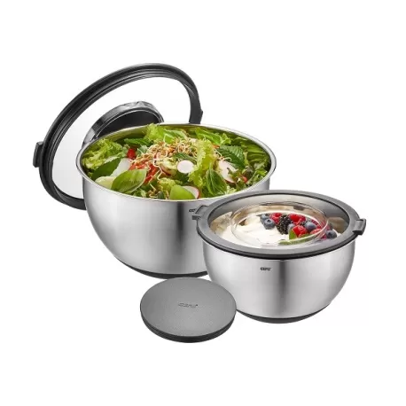 Set ciotola con coperchio anti schizzi muovo, 2 pezzi - Gefu