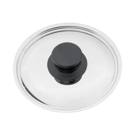 Coperchio in acciaio inox con cravatta Cm.28