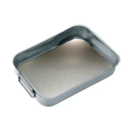 Teglia rettangolare in acciaio inox Cm.40x28