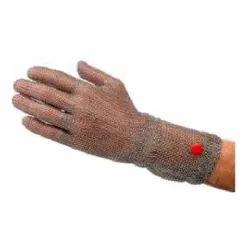 Guanto maglia inox WILCO con manicotto Cm. 7,5 - misura M - Sanelli Ambrogio