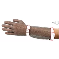 Guanto con manicotto acciaio inox - misura S - Sanelli Ambrogio