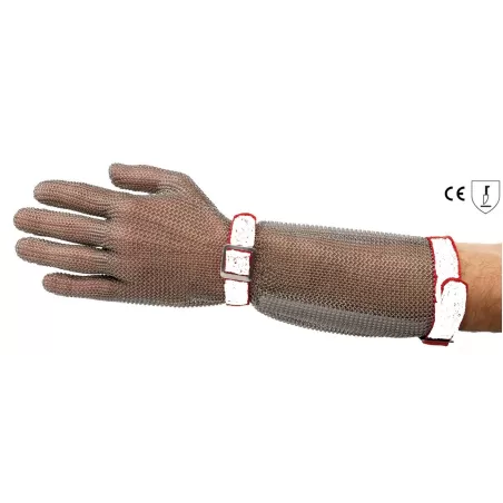 Guanto con manicotto acciaio inox - misura S - Sanelli Ambrogio