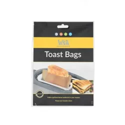 Toast Bags Set of 2, Sacchetti per toast - set 2 pezzi Cm.16x16,5 - NoStik