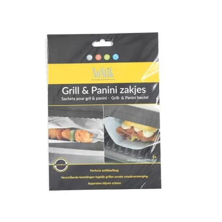 Grill & Panini Bags Set of 3, Sacchetti Grill - Panini - Set da 3 pezzi Cm.15x20x25 - NoStik