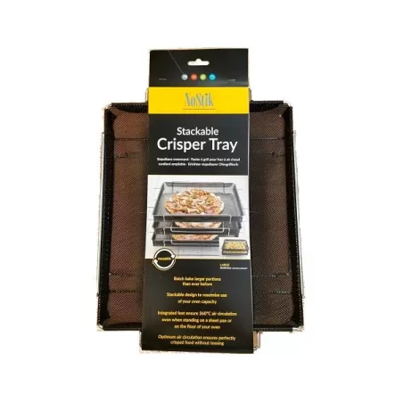 Elevated Stackable Oven Tray, Vassoio forno impilabile e rialzato Cm.29x42x6 - NoStik