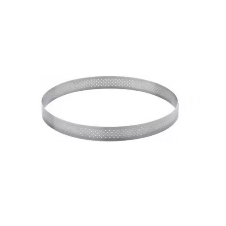 Anello microforato Ø 15x3,5 h cm inox - Decora