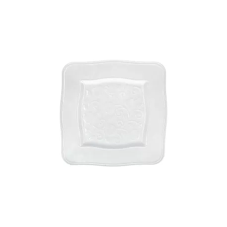 Florentina, Piatto quadrato Cm. 20 - La Porcellana Bianca