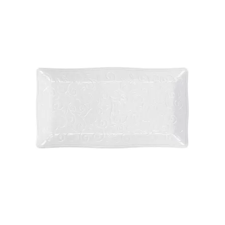 Florentina, Vassoio rettangolare Cm. 30x16 - La Porcellana Bianca