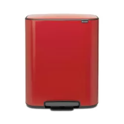 Bo Pedal Bin, 2x30L, Passion Red - Brabantia