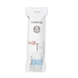 PerfectFit Bags H, 50-60L - rotolo 10 sacchetti, Bianco - Brabantia