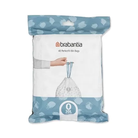 PerfectFit Bags O, 30L - dispenser 40 sacchetti, Bianco - Brabantia