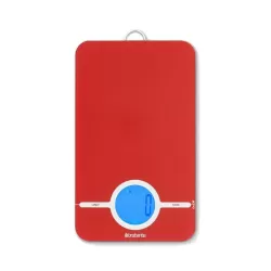 Bilancia da cucina digitale, Passion Red, Essential - Brabantia