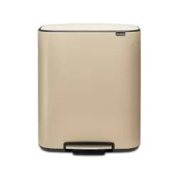 Bo Pedal Bin, 2x30L, Mineral Golden Beach - Brabantia