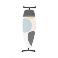 PerfectFlow 135x45 - Poggiaferro integrato nella fodera, telaio Nero, Spring Bubbles - Brabantia