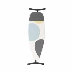 Premium Comfort 135x45 - Poggiaferro integrato nella fodera, telaio Nero, Spring Bubbles - Brabantia