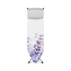 XL Comfort 124x45 - Portacaldaia Solid, telaio Metallic Grey, Lavender - Brabantia