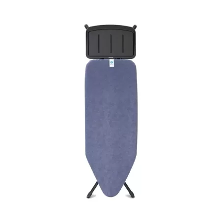 XL Comfort 124x45 - Portacaldaia Solid, telaio Nero, Denim Blue - Brabantia