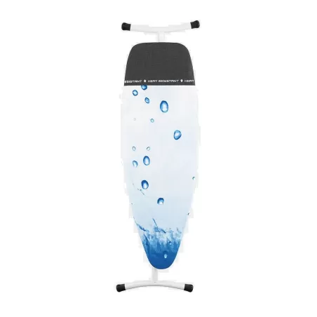 Premium Comfort 135x45 - Poggiaferro integrato nella fodera, telaio Bianco, Ice Water - Brabantia