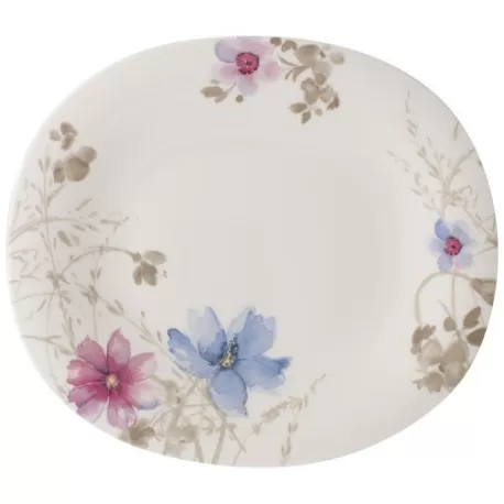 Mariefleur Gris Basic Piatto piano oval.29x25cm - Villeroy & Boch