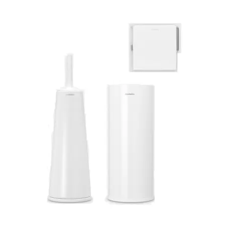 Set 3 accessori da toilette, Balance, Bianco - Brabantia