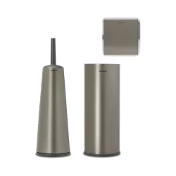 Set 3 accessori da toilette, Balance, Platinum - Brabantia