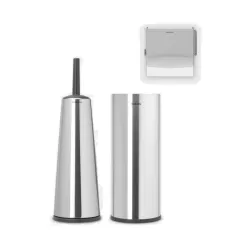 Set 3 accessori da toilette, Balance, Inox Satinato - Brabantia