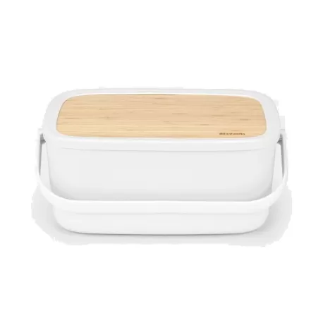 Nic Bread Bin, Light Grey - Brabantia