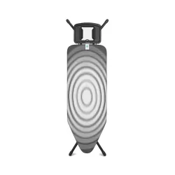 Comfort 124x45 - Poggiaferro Solid, telaio Nero, Titan Oval - Brabantia