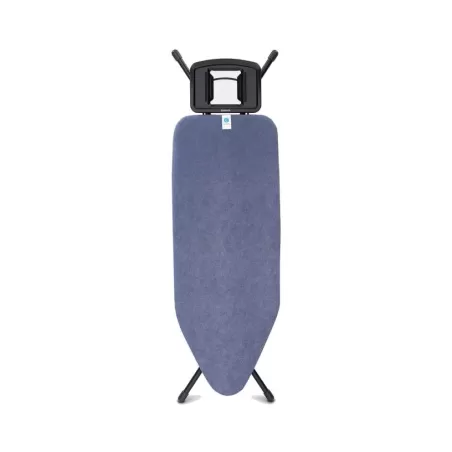 Comfort 124x45 - Poggiaferro Solid, telaio Nero, Denim Blue - Brabantia
