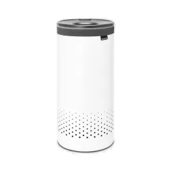 Laundry Bin 35L, cop. in plastica Dark Grey, Bianco - Brabantia