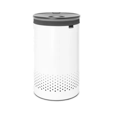 Laundry Bin 60L, cop. in plastica Dark Grey, Bianco - Brabantia