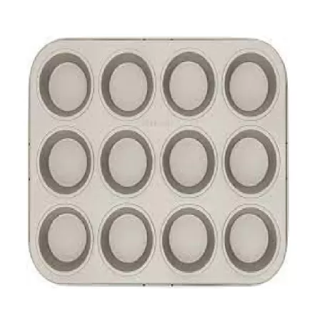 Stampo 12 Muffin, anti-aderente, Champagne - Brabantia