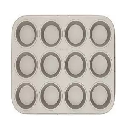 Stampo 12 Muffin, anti-aderente, Champagne - Brabantia