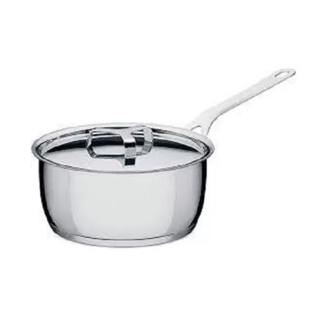 Pots&Pans, Casseruola a manico lungo con coperchio Ø 16 - Alessi