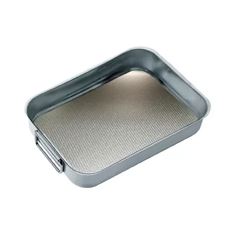 Teglia rettangolare in acciaio inox Cm.30x22