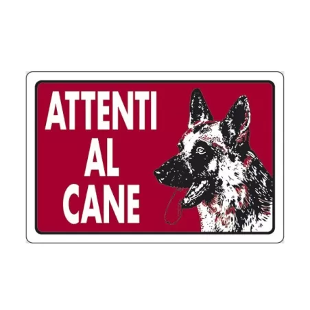 Cartello attenti al cane 30x20