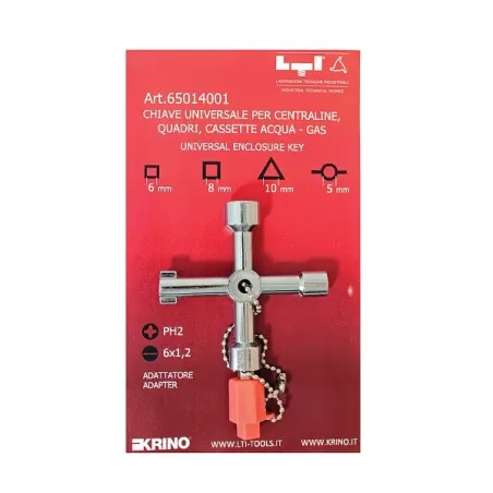 Chiave croce x ispezione gas/acqua