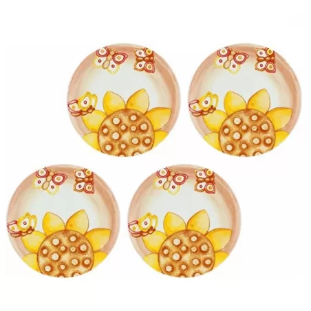 Set 4 sottobicchieri in porcellana Marisol - Thun