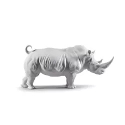 Rinoceronte bianco (mate) - Lladrò