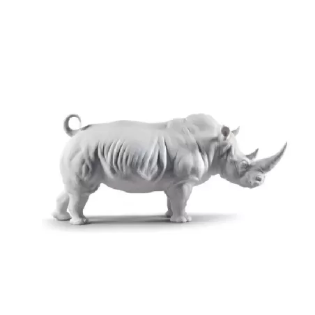 Rinoceronte bianco (mate) - Lladrò