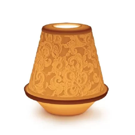 Litofania pizzo con piatto - Lladrò