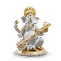 Ganesha con Veena (Re-Deco oro) - Lladrò