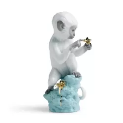 Curiosita - Scimmia in roccia turchese - Lladrò