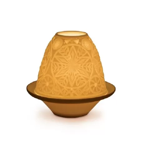 Litofania fiocchi di neve con piatto - Lladrò