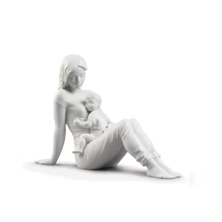 L'amore di una madre (bianco mate) - Lladrò