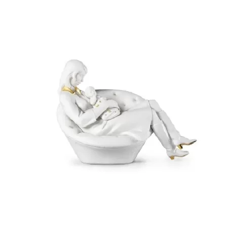 Dormendo con mamma (bianco-oro) - Lladrò